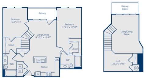 2 beds, 2 baths, 1,290 sqft, $4,094