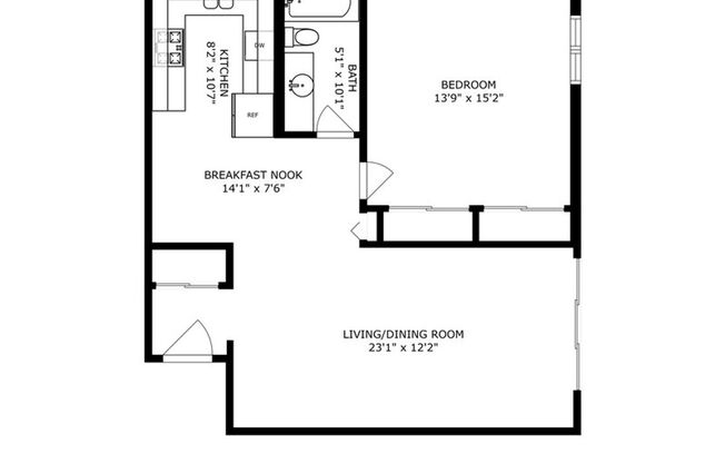 1 bed, 1 bath, 725 sqft, $1,795, Unit 5202-308R