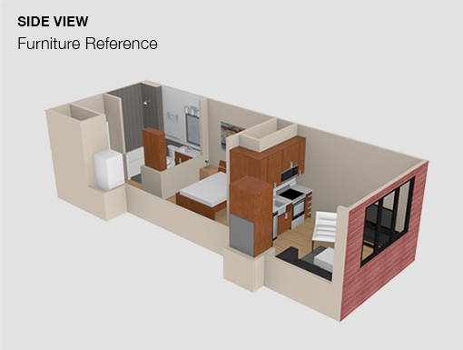 1 bed, 1 bath, $2,675, Unit 518
