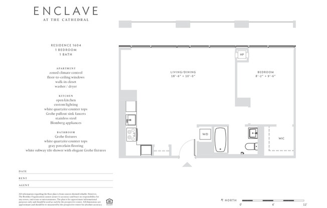 1 bed, 1 bath, $5,720, Unit 1604