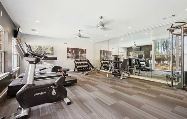 Modern Fitness Center at Gwinnett Pointe Apartments in Norcross, GA 30093