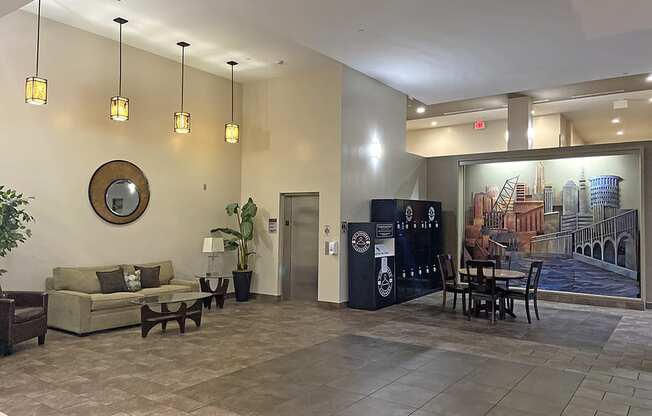 The Residences at 668 Lobby at The Residences at 668 Apartments, Cleveland