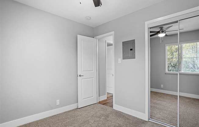 Lighted Ceiling Fan at Peninsula Pines Apartments, California