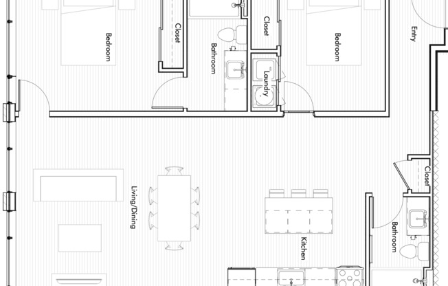 2 beds, 2 baths, 1,009 sqft, $2,225, Unit Unit 404