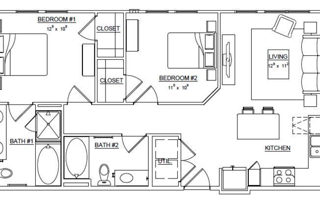 2 beds, 2 baths, 882 sqft, $2,011