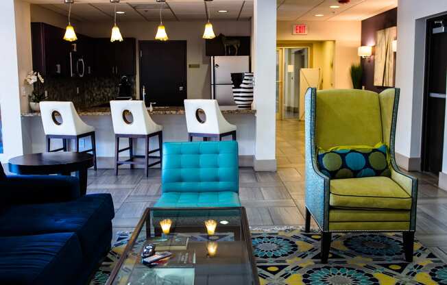 Modern Living Room at The Maywood, Oklahoma