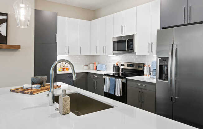 Kitchen with Stainless Steel Appliances