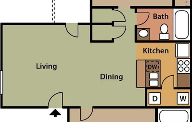 2 beds, 2 baths, 875 sqft, $1,275, Unit 1314