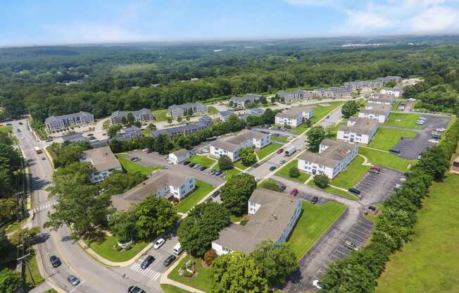 an aerial view of a neighborhood at Eagle Pointe New London, CT, 06320