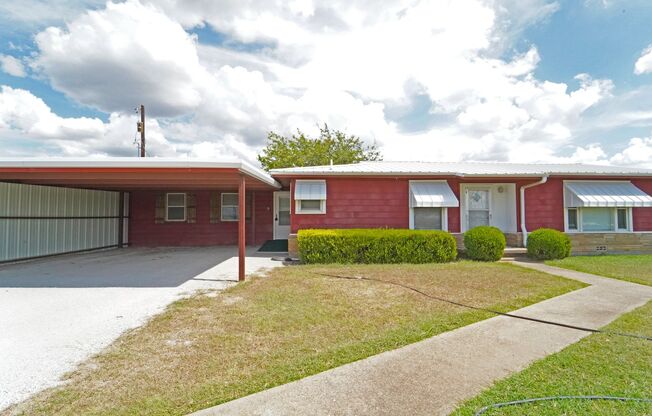 FOR LEASE! 3 Bedroom - 2 Bath Home With an Insulated Storage Building.