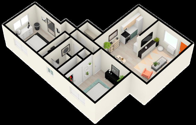 2 beds, 1 bath, 750 sqft, $1,449, Unit 504