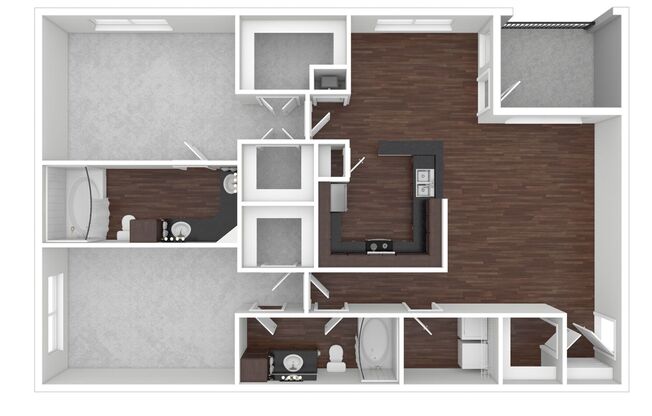 2 beds, 2 baths, 1,190 sqft, $1,745