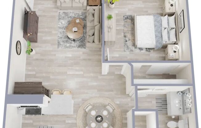 1 bed, 1 bath, 586 sqft, $999, Unit S112