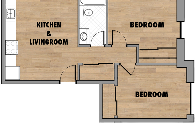 2 beds, 1 bath, 610 sqft, $1,685, Unit 222