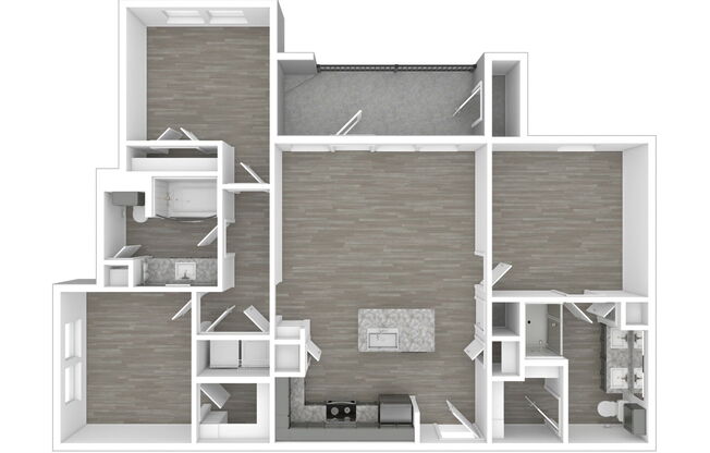 3 beds, 2 baths, 1,186 sqft, $666