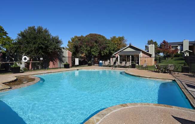 our apartments have a large pool for residents to enjoy