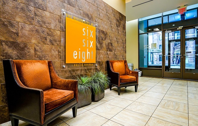 The Residences at 668 Entry Lobby at The Residences at 668 Apartments, Cleveland