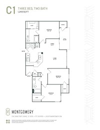 3 beds, 2 baths, 1,245 sqft, $2,010