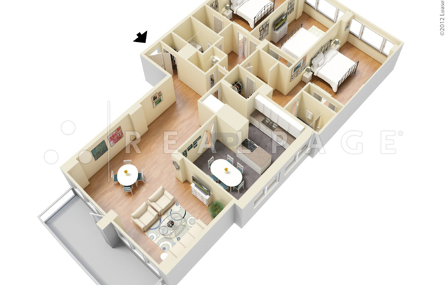 3 beds, 2.5 baths, 1,985 sqft, $3,107