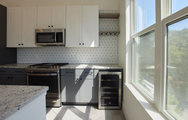 Kitchen with Stainless Steel Appliances