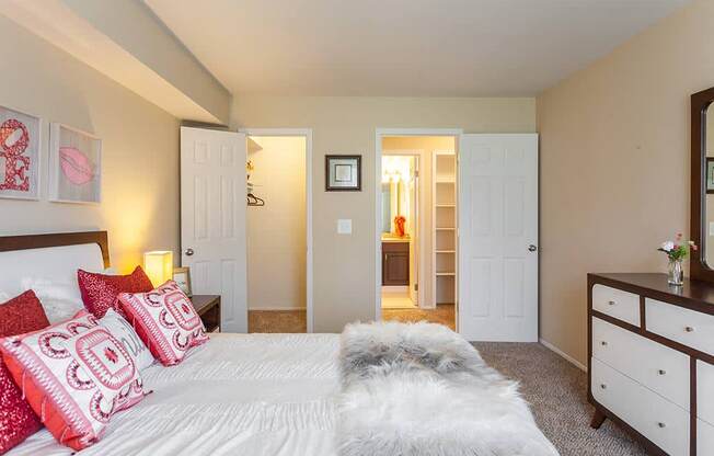 Large Closets in Bedrooms, at Northville Woods, Northville Michigan