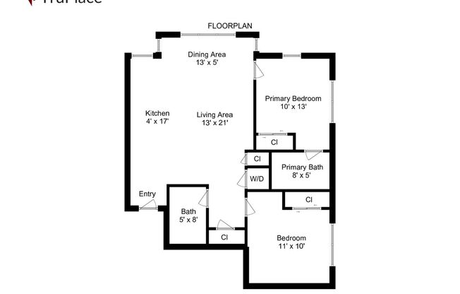 2 beds, 2 baths, 701 sqft, $3,099, Unit 401