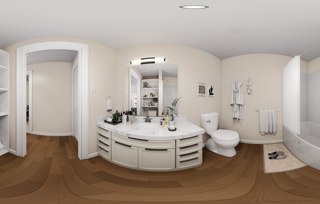 1 bed, 2 baths, 981 sqft, $1,236