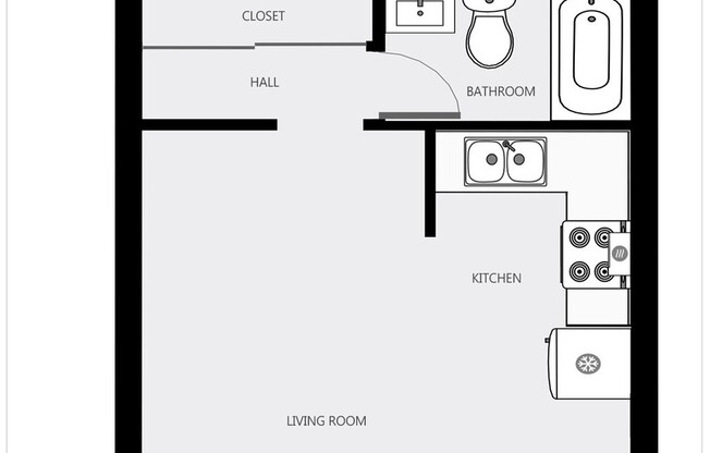 Studio, 1 bath, 400 sqft, $1,695, Unit 123