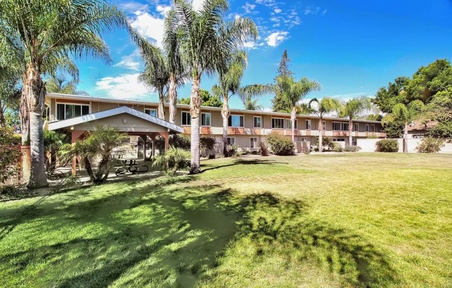 Green Space With Shaded Area at Latham Court, Mountain View, CA