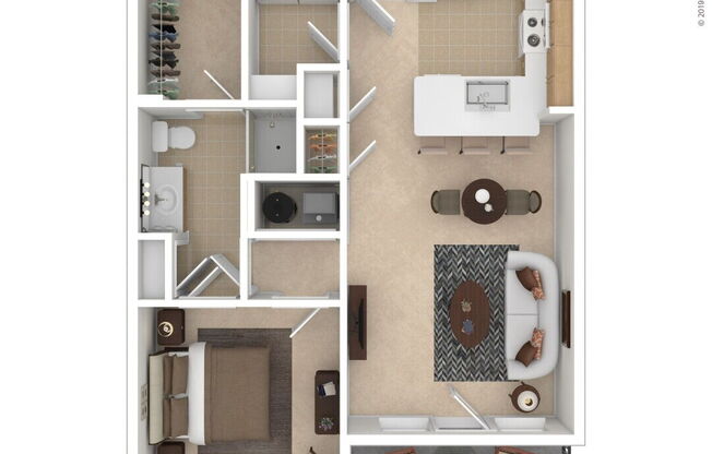 1 bed, 1 bath, 782 sqft, $1,400