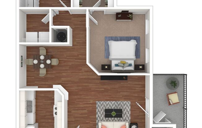 1 bed, 1 bath, 731 sqft, $945, Unit 12-1201