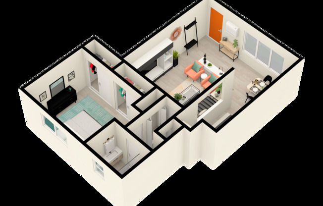 1 bed, 1 bath, 640 sqft, $1,350, Unit 203