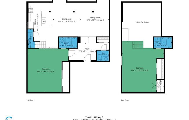 2 beds, 2.5 baths, 1,700 sqft, $1,970, Unit 403