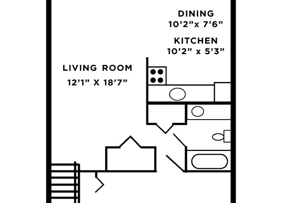 1 bed, 1 bath, 735 sqft, $1,774