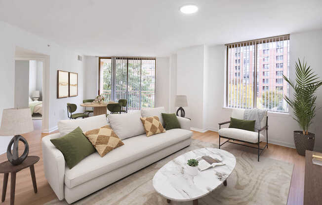 Living Room with Balcony and Hard Surface Flooring