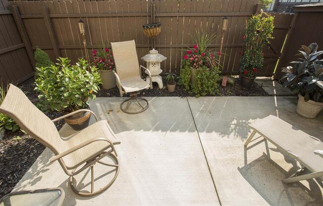 Private Enclosed Patios