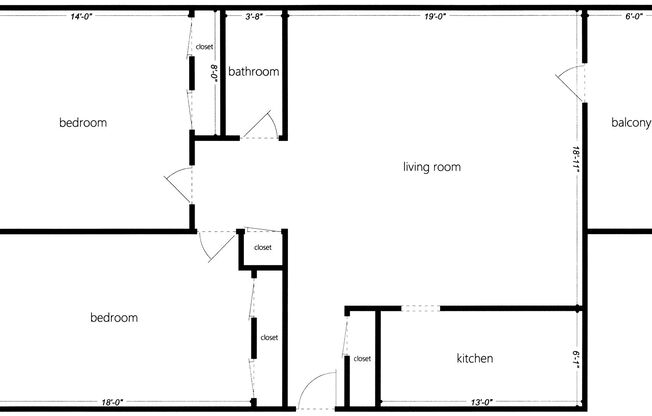 2 beds, 1 bath, 800 sqft, $1,899, Unit 6230 Fifth Ave. #323E
