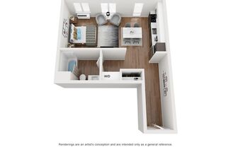 Studio, 1 bath, 546 sqft, $1,325, Unit 331