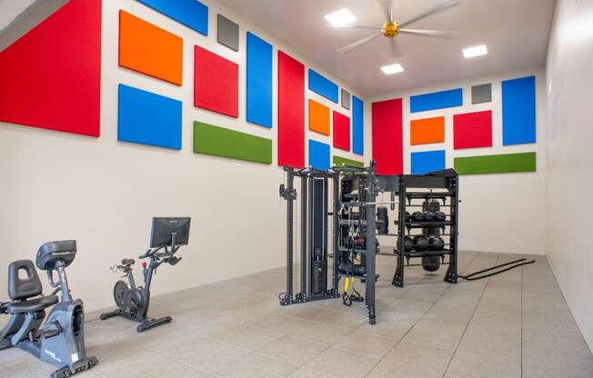 Modern and Expansive Fitness Centerat Polos at Hudson Corners Apartments, South Carolina 29650