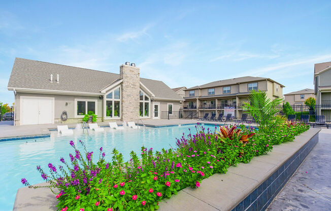 Poolside Green Space at Prairie Pines Townhomes, Shawnee, KS, 66226