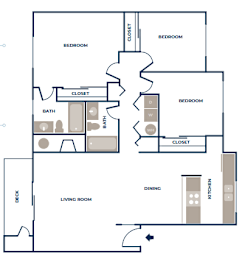 3 beds, 2 baths, 1,307 sqft, $2,383