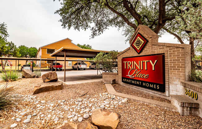 Trinity Place Monument Sign Apartment rental near Odessa, TX