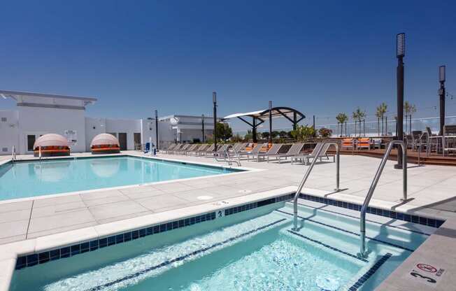 The Edge Milpitas CA pool spa