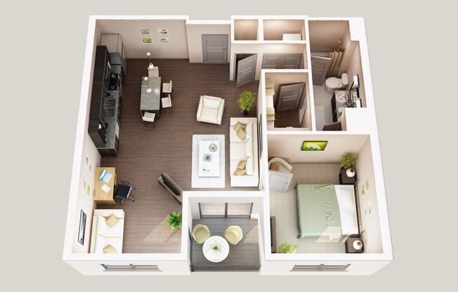 1 bed, 1 bath, 811 sqft, $1,399