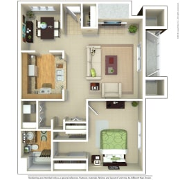 1 bed, 1 bath, 720 sqft, $1,911