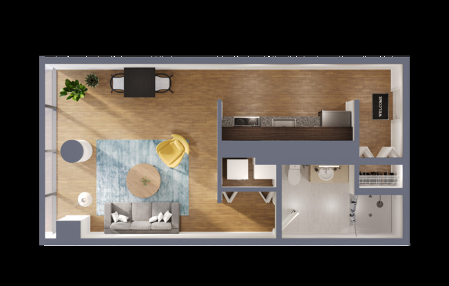 Studio, 1 bath, 546 sqft, $1,948