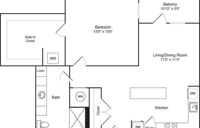 1 bed, 1 bath, 795 sqft, $1,460, Unit 361