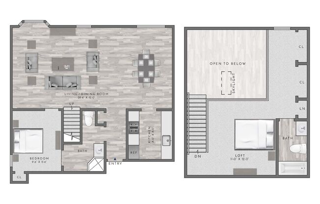 2 beds, 2 baths, 1,020 sqft, $1,835