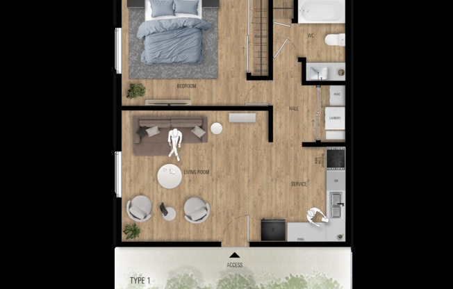 1 bed, 1 bath, 650 sqft, $1,438