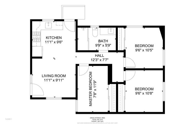 3 beds, 1 bath, $4,500, Unit 6324 Montezuma Rd.